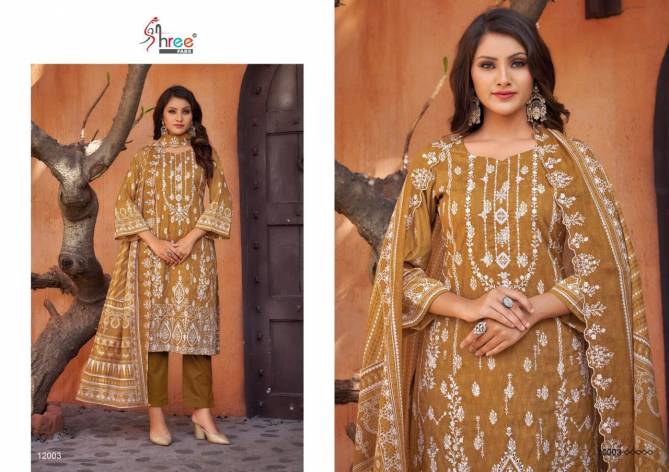 Bin Saeed Lawn Collection Vol 12 By Shree Printed Cotton Pakistani Suits Wholesale Market In Surat
